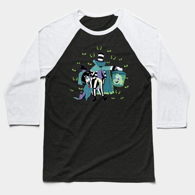 Hatbox Ghost With The Most Baseball T-Shirt by CircleOfVillains